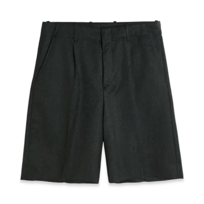 OUR LEGACY Borrowed Shorts "Premium Charcoal Office Wool"
