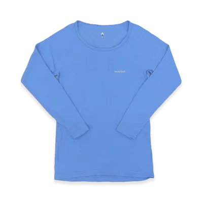 mont-bell Women's Geoline L.W. Round Neck Shirt "Blue"