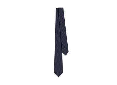 Dior CD Icon Tie Silk "Blue/Navy Blue"