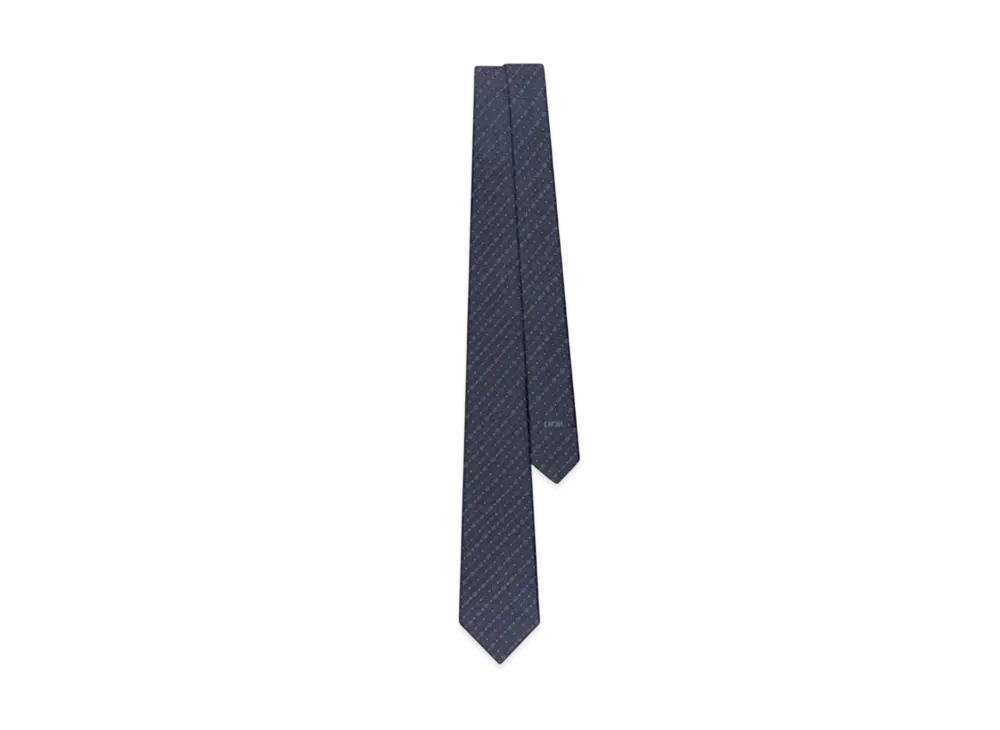 Dior Nano CD Icon Tie Silk "Navy Blue/Blue/White"