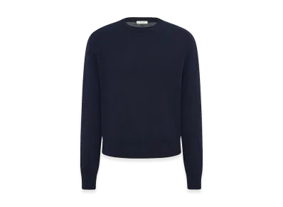 The Row Benji Crew Neck Cashmere "Dark Navy"