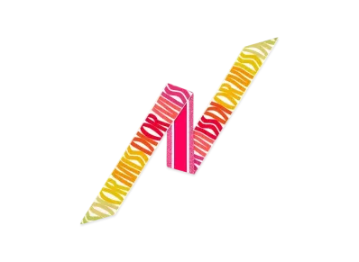 Dior Miss Dior Allover Mitzah Scarf Silk Twill "White Multicolor"