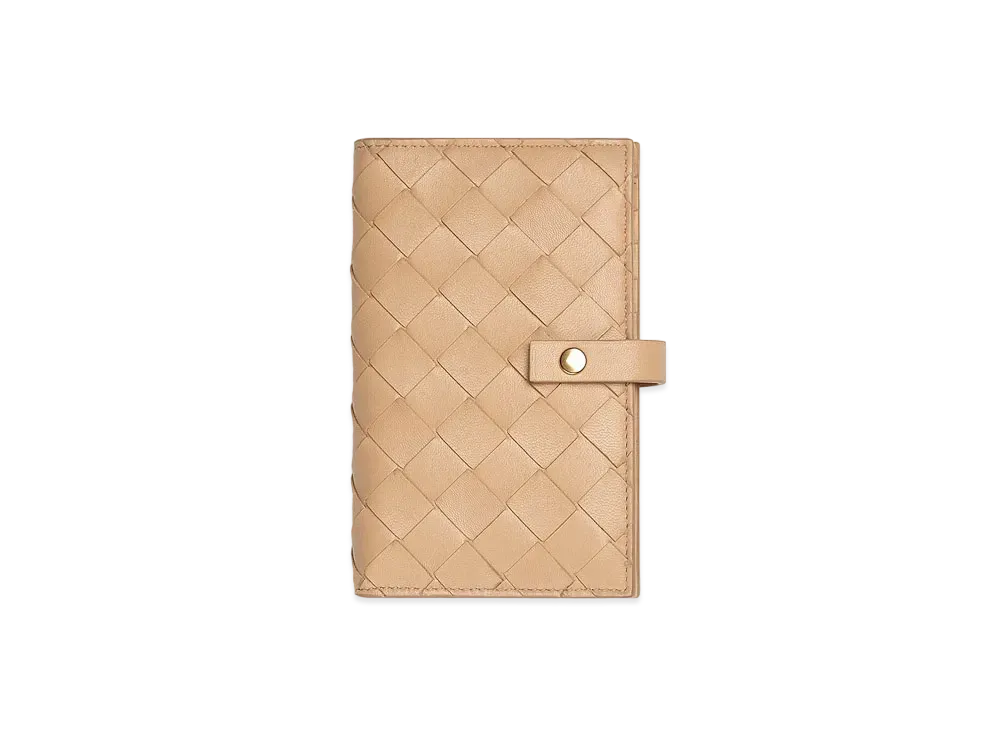 Bottega Veneta Bifold Zipped Wallet "Almond"