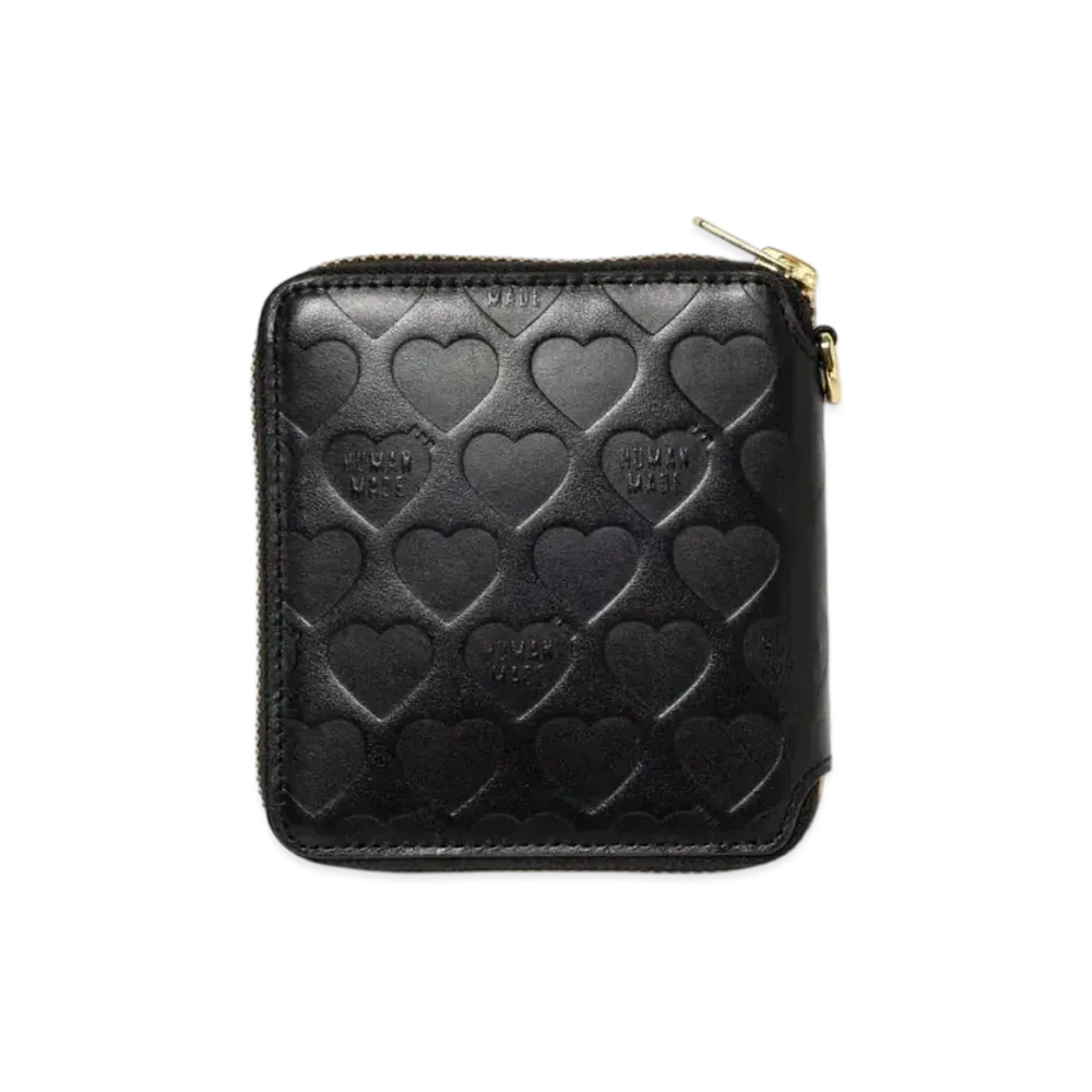 HUMAN MADE Leather Zip Wallet "Black"