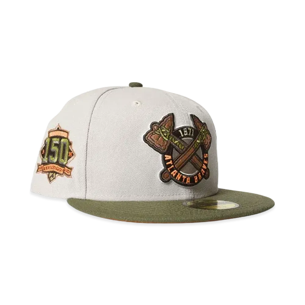 NEW ERA Atlants Braves - 150th ANV "STONExOLIVE"