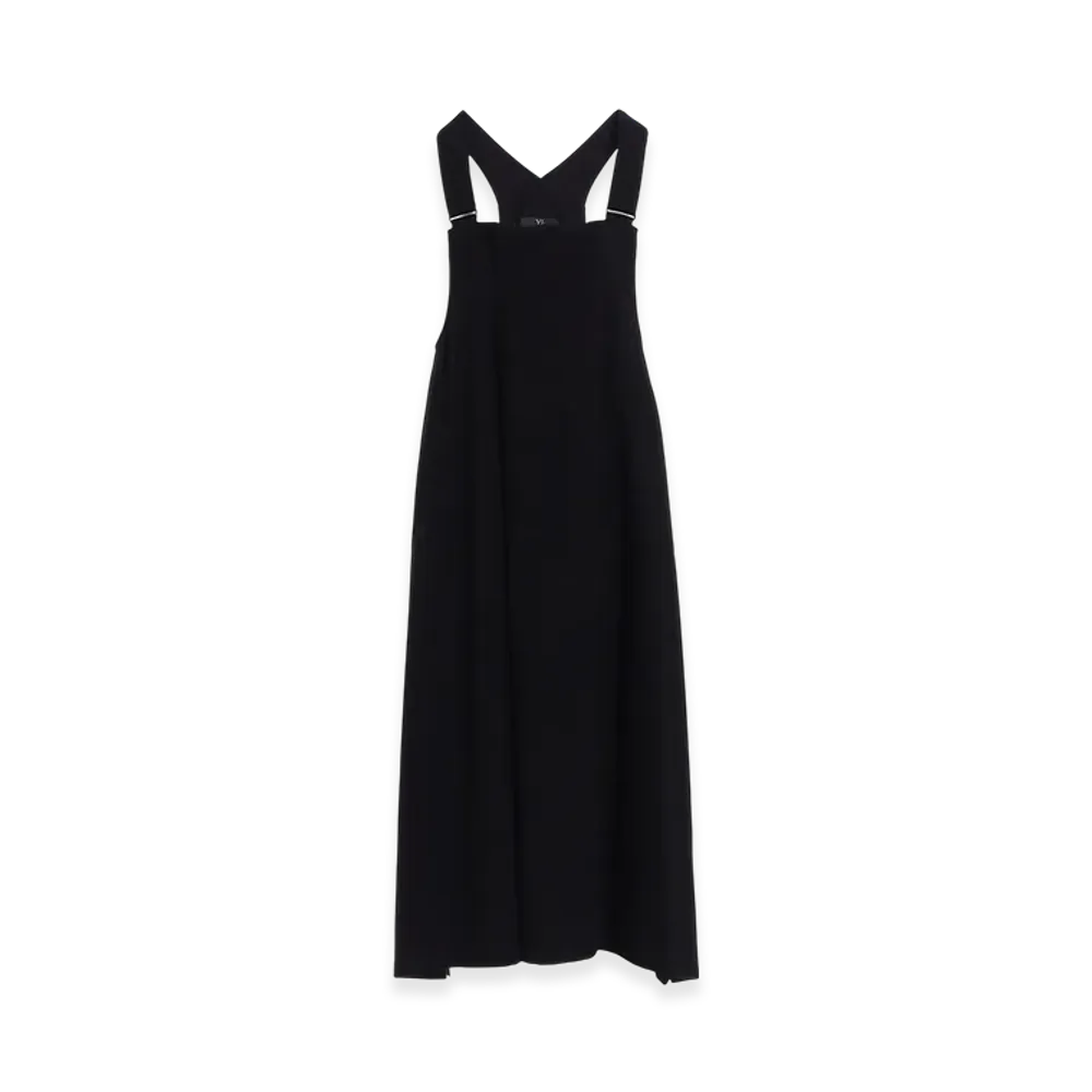 Y's C/Ry Gabardine Overalls Dress "Black"