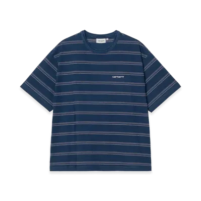 Carhartt WIP S/S Matti T-Shirt "Matti Stripe/Blue/Phlox"