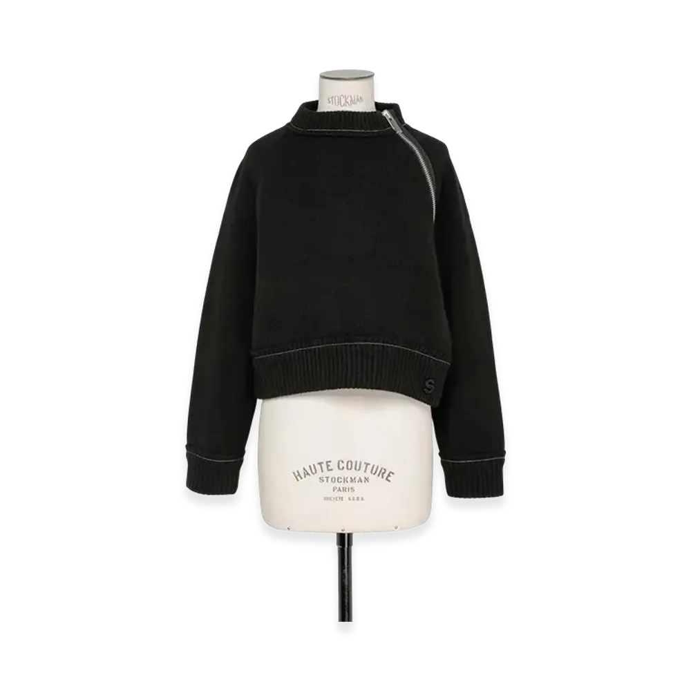 sacai S Cashmere Knit Pullover "Black"