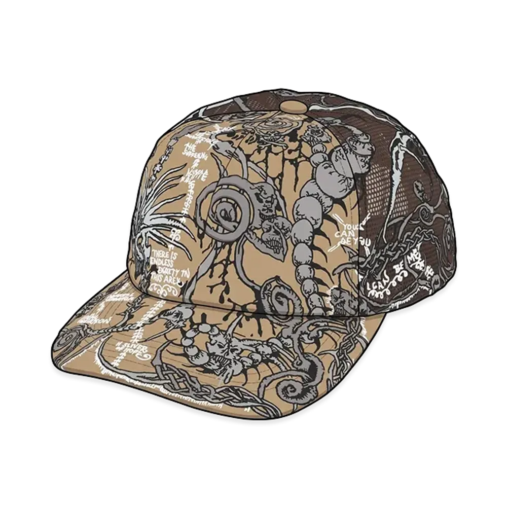 Supreme Wombat Embroidered Mesh Back 6-Panel "Tan"