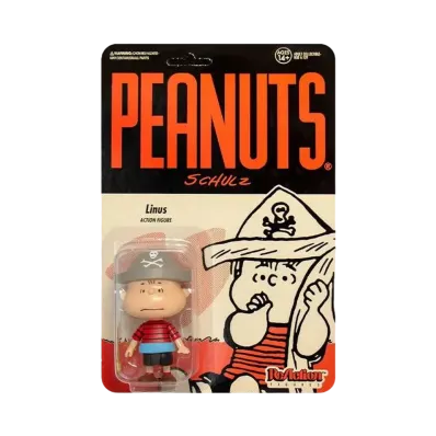 Super7 Peanuts ReAction Action Figure Pirate Linus "Multicolor"