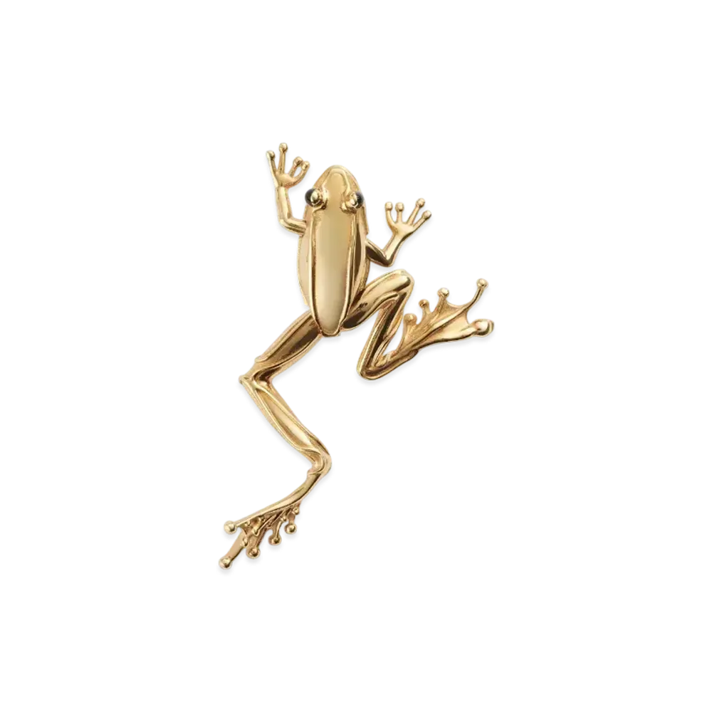 Bottega Veneta Rana Small Brooch "Yellow Gold"