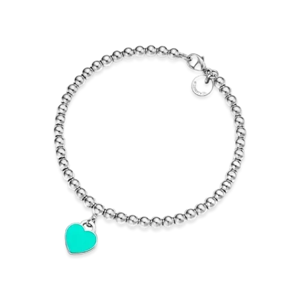 Tiffany & Co. Return to Tiffany Bead Bracelet Diamond 4mm "Silver/Tiffany Blue"