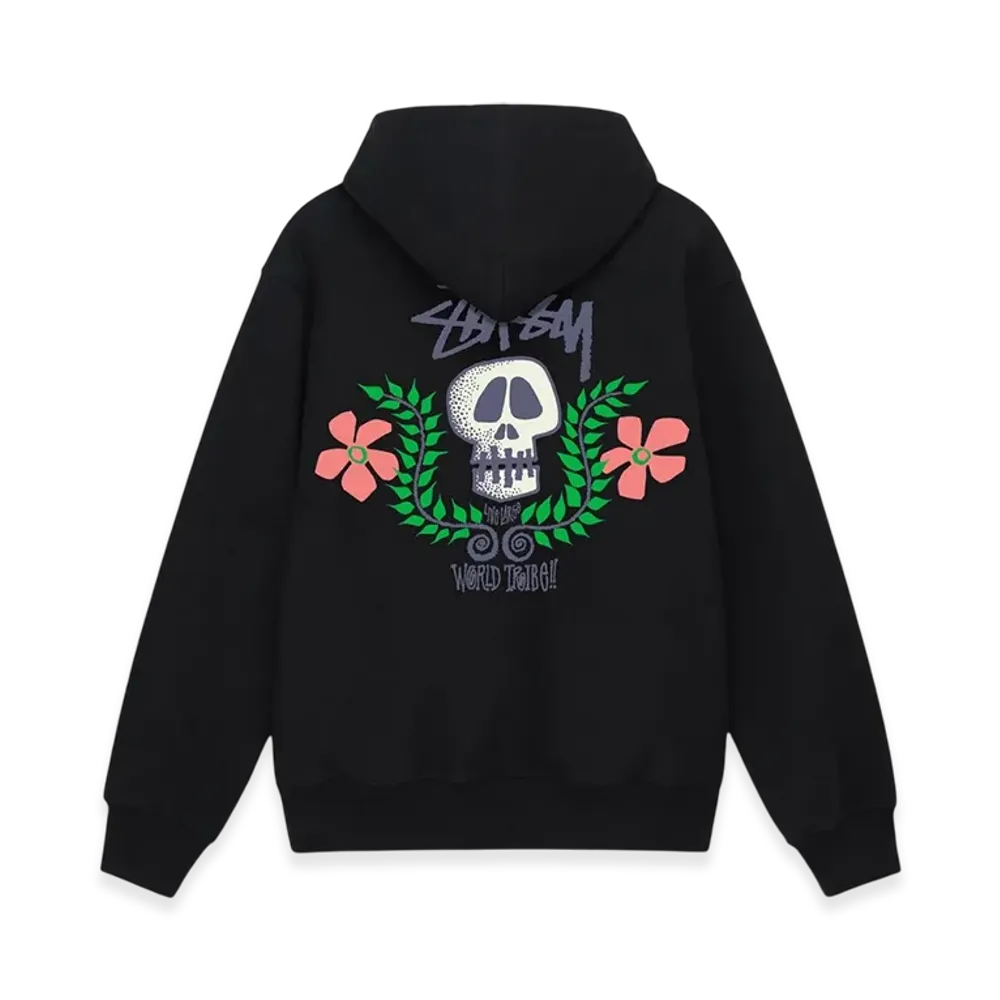 Stussy Skull Crest Hoodie "Black"