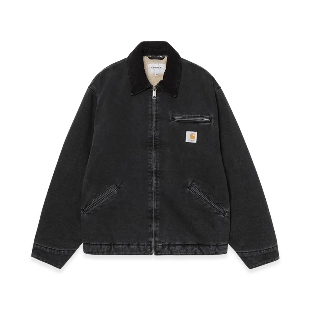 Carhartt WIP OG Detroit Jacket "Black/Black(Stone Washed)"