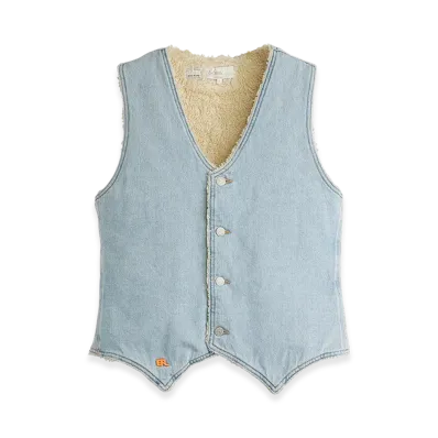 Levi's x ERL Sherpa Vest "Light Indigo"