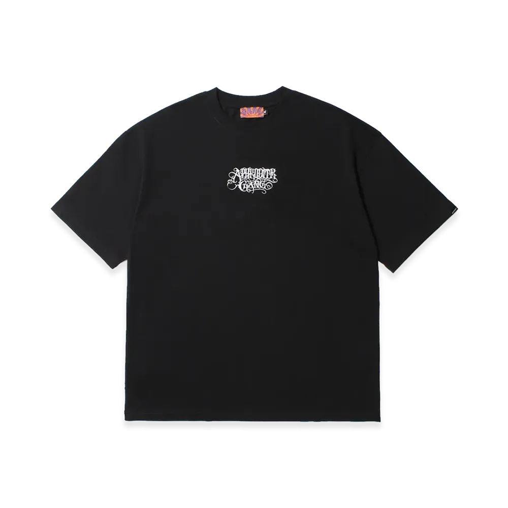 APHRODITEGANG Classic Logo Embroidery S/S Tee "Black/White"