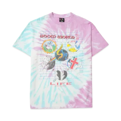SAINT Mxxxxxx 24SS x LASTMAN Door Wrld Short Sleeve T-Shirt "Tie Dye"