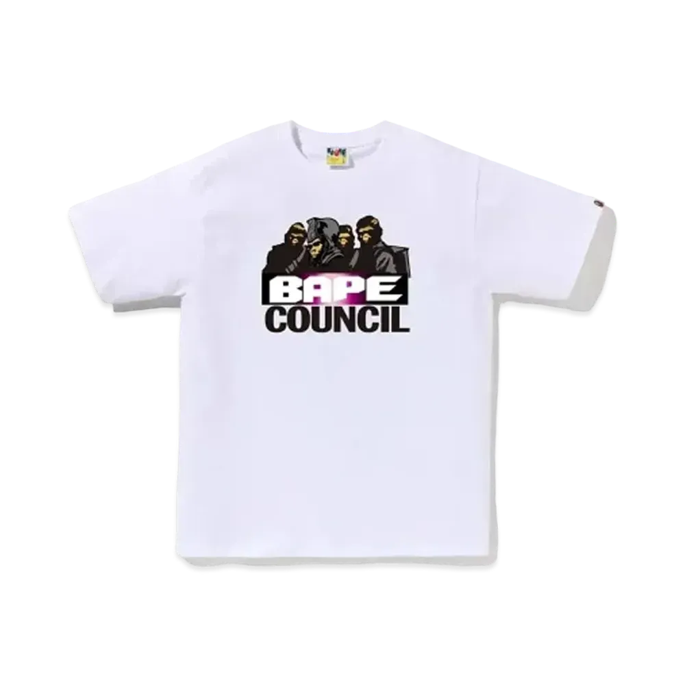 A BATHING APE Council Tee "White"