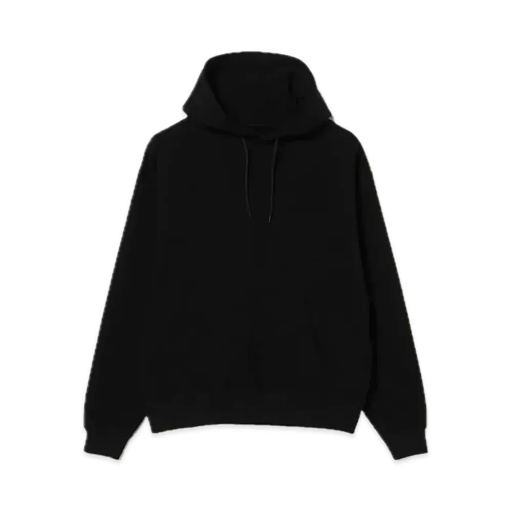 BEAMS Suvin Cotton Hoodie "Black"