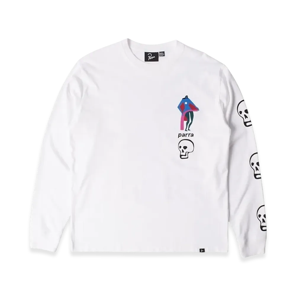 by Parra Lowering The Bar L/S Tee "White"