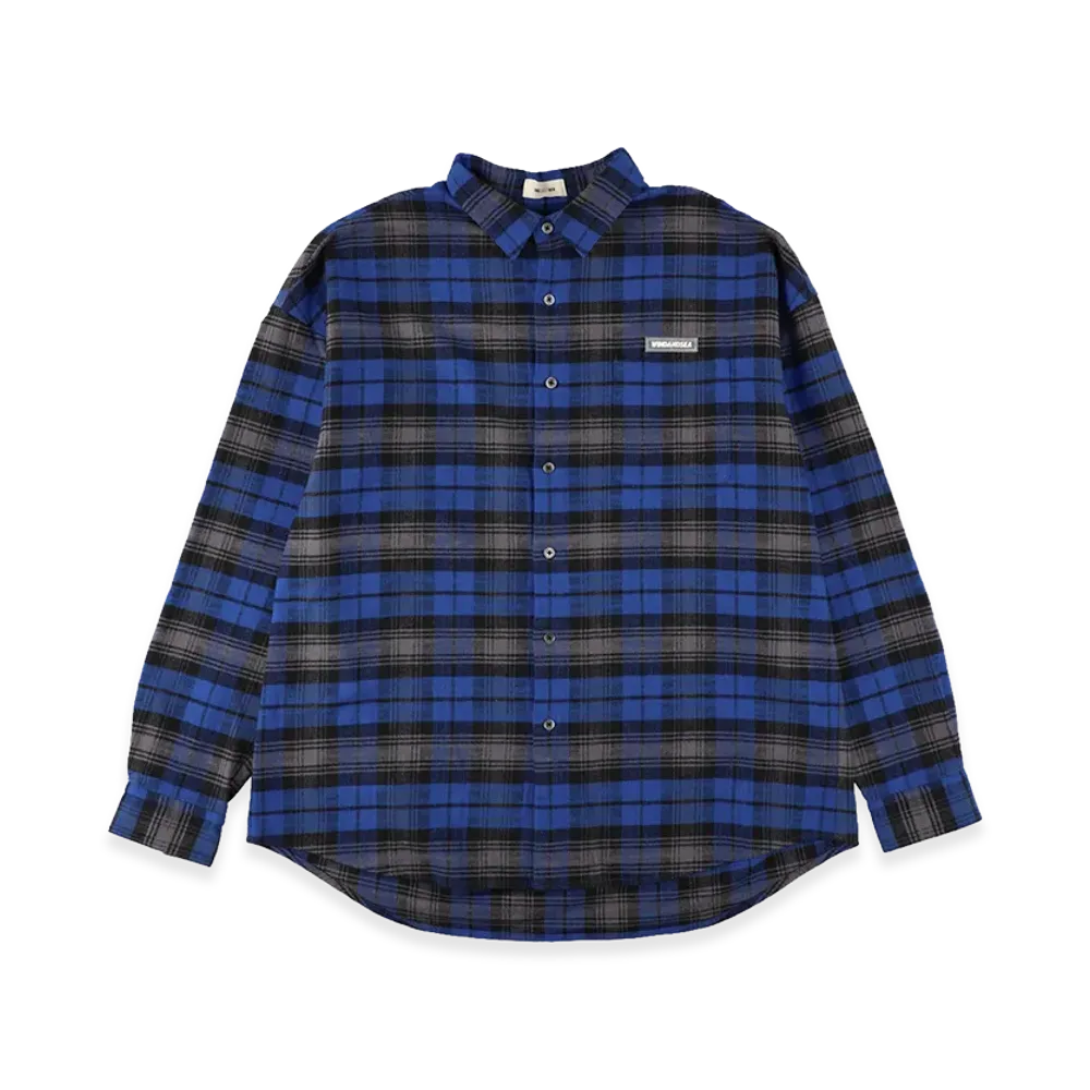 WIND AND SEA Oversized Big Logo L/S Shirt "Blue"