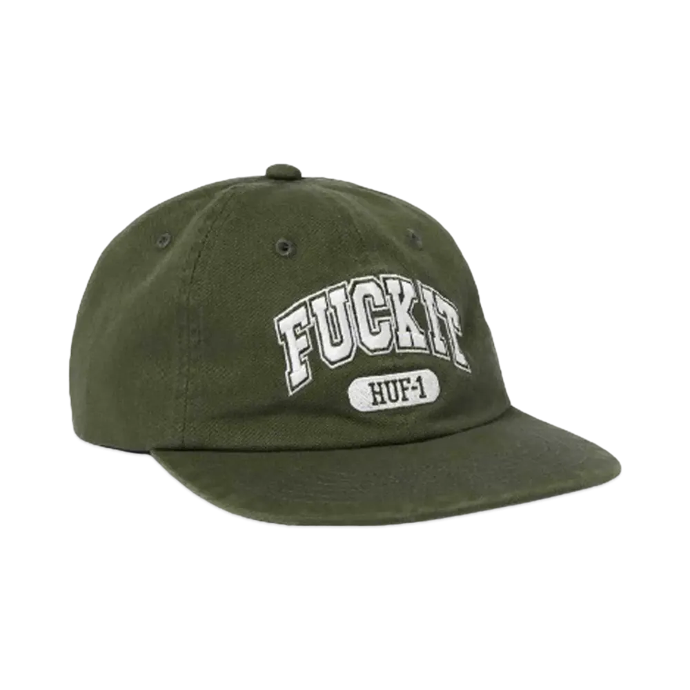 HUF Summer 24 Fuck It 6 Panel Hat "Dried Herb"
