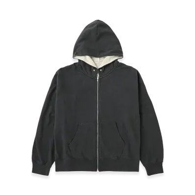 visvim Jumbo SB Dual Hoodie F.Z. DMGD "Black"