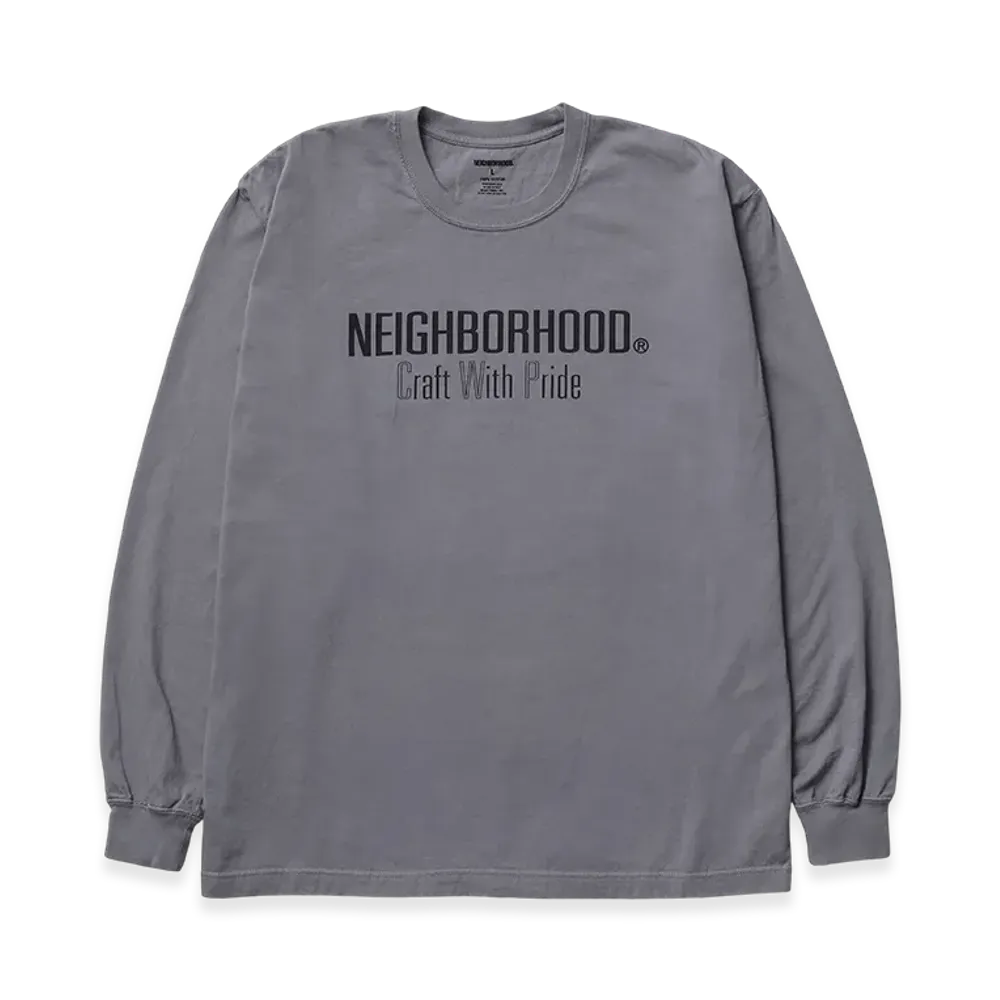 NEIGHBORHOOD NH . Tee LS-5 "Gray"