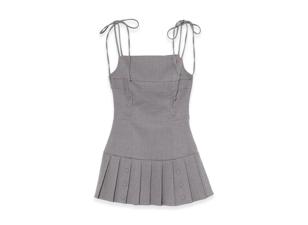 ANDMARY Women's Grenda Pleats Set Mini Dress 