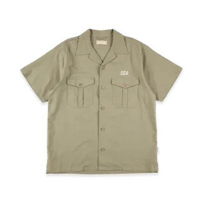 WIND AND SEA Double Pocket Linen Shirt "Khaki"