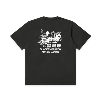 BlackEyePatch Kamon Tokyo Souvenir Tee "Charcoal"