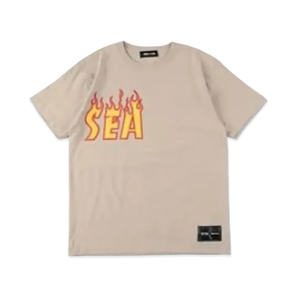 WIND AND SEA x THRASHER magazine (flame) "Beige"