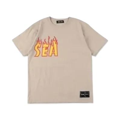 WIND AND SEA x THRASHER magazine (flame) "Beige"