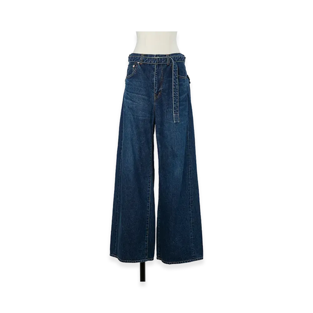 sacai Women's Denim Pants "Blue"