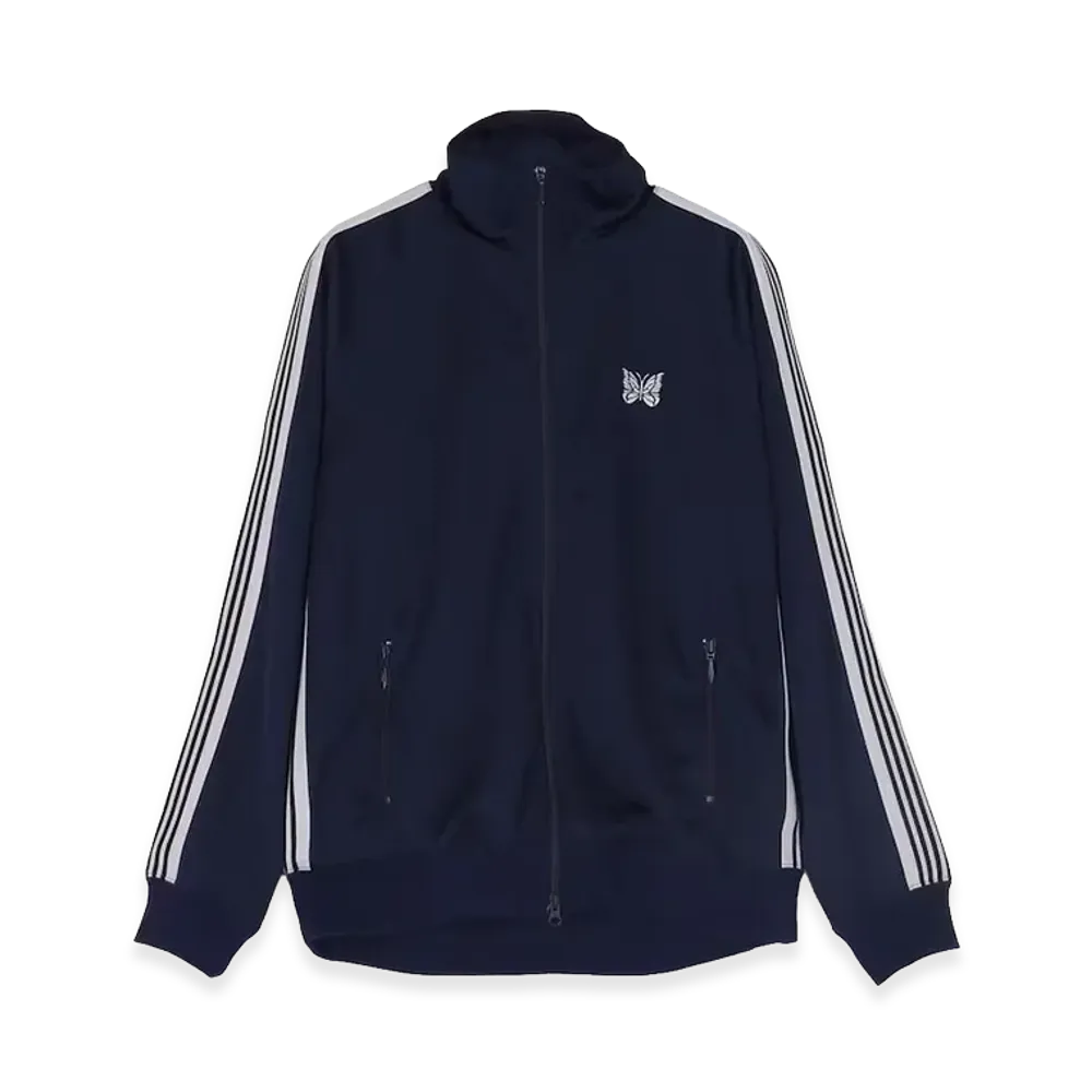 NEEDLES x FREAK'S STORE Track Jacket - PolySmooth "Navy Base/White"