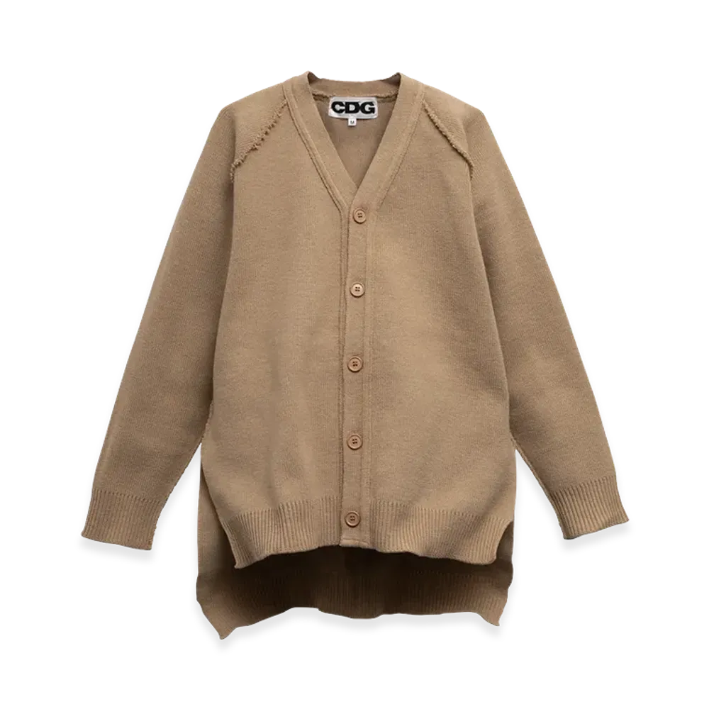 COMME des GARCONS CDG Outsided Seam Cardigan "Beige"