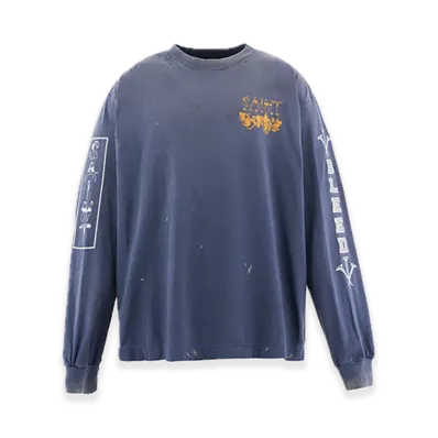 SAINT Mxxxxxx x Babylon BBLN LS Tee Saint Babylon "Navy"