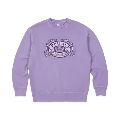 PALACE C.P. COMPANY Classic Over Dyed Crew Sweat "Purple"