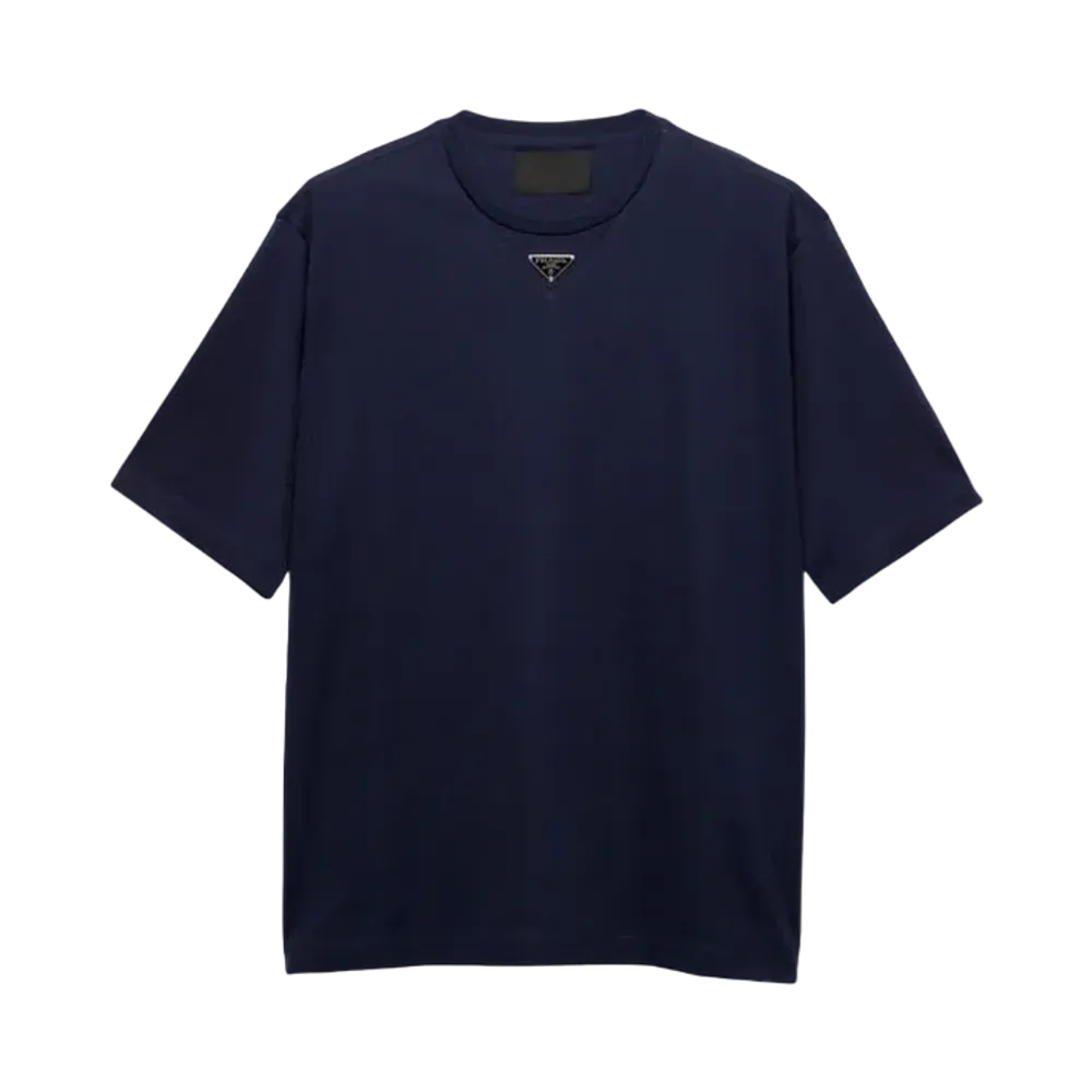 PRADA Men's Cotton T-Shirt "Navy"