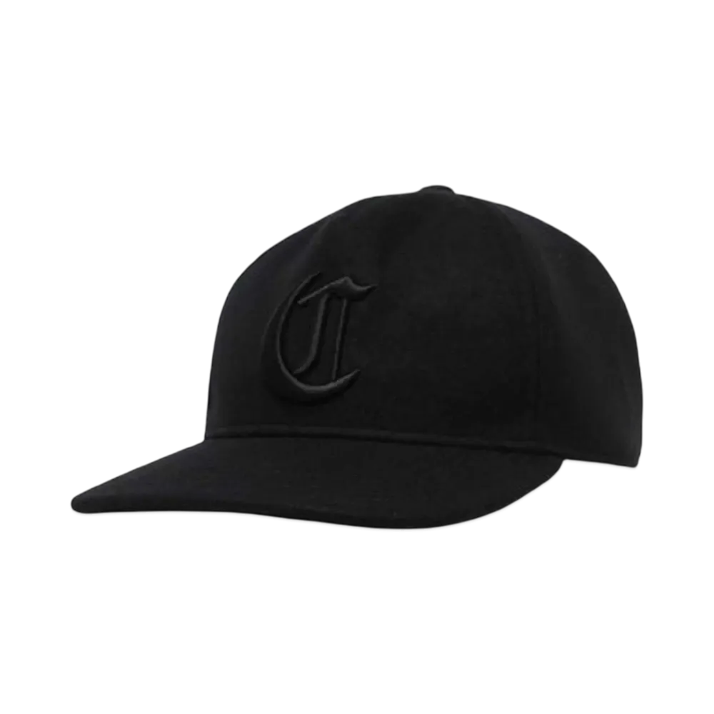 COOTIE PRODUCTIONS Wool Melton 5 Panel Cap "BLACKxBLACK"