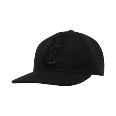COOTIE PRODUCTIONS Wool Melton 5 Panel Cap "BLACKxBLACK"