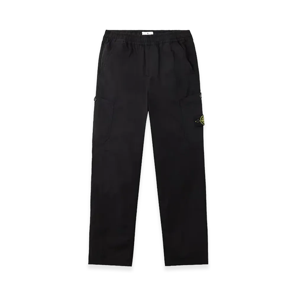Stone Island Kids Trousers with Logo "Black"
