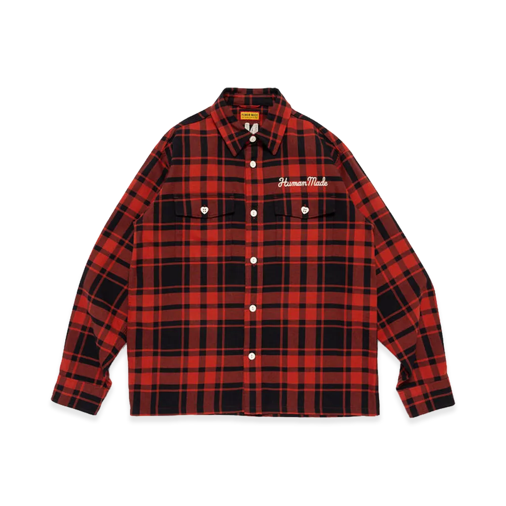 HUMAN MADE Flannel Check Shirt "Red"