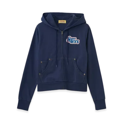 HYSTERIC GLAMOUR Super HYS Short Hoodie "Navy"