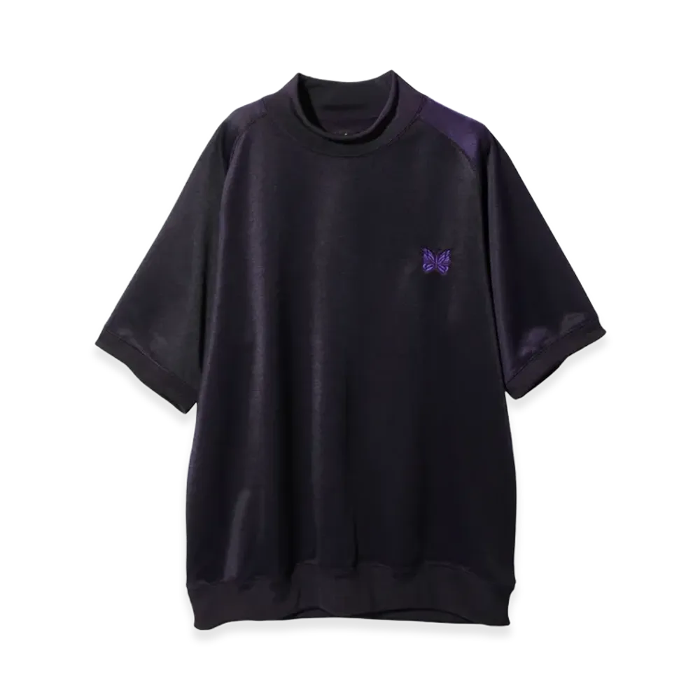 NEEDLES S/S Mock Neck T-Shirt "Eggplant"