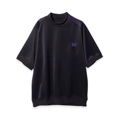 NEEDLES S/S Mock Neck T-Shirt "Eggplant"