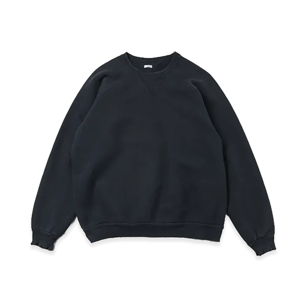 A.PRESSE Vintage Double V Sweatshirt "Black"