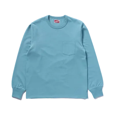 THE REAL McCOY'S Pocket Tee L/S "Teal"