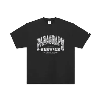 Paragraph Damaged Logo T Shirt "Black"