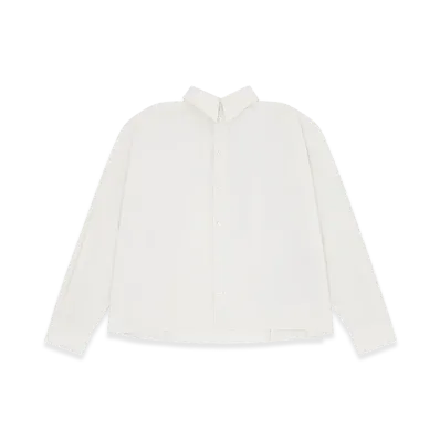 MM6 Maison Margiela Women's Poplin Shirt "Pinstripe White/Beige"